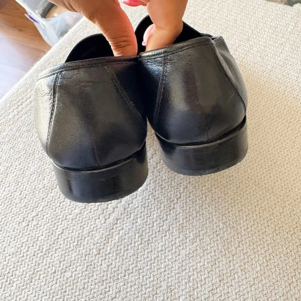Cole Haan Black Air Aiden Pebbled Leather Penny Loafer Size 11